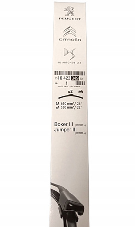 Oryginalne Pióra Wycieraczek Citroen Jumper III 1642334980