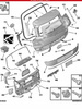 Elementy mocujące klapy tylnej Citroen OE 16 131 811 80
