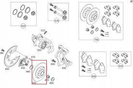 MERCEDES CITAN W415 Tarcze hamulcowe z piasta tyl