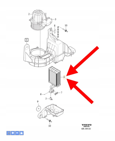 PAROWNIK KLIMATYZACJA VOLVO XC90 2016- OEM/OE 31449329