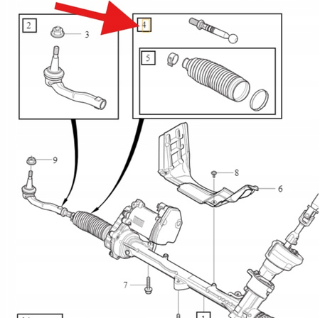 DRĄŻEK KIEROWNICZY PRZÓD LH RH VOLVO XC90 XC60 V60 V90 2017- OE 31429234