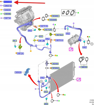 PRZEWÓD CHŁODNICY WODY 1.5 TDCi C-MAX KUGA FOCUS 2024944 _ H1F1-19N601-BA