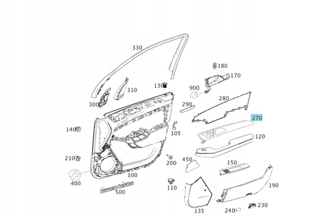 LISTWA OZDOBNA DRZWI PASAŻERA A1667203622