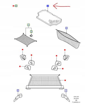 MATA BAGAŻNIKA FORD FOCUS Mk1 SEDAN 1998-2005 _1140043_A98AX-F45456-AB