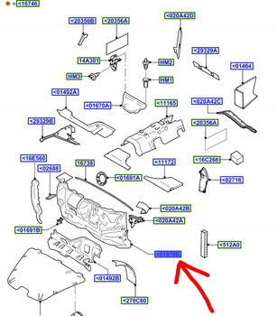 IZOLACJA PRZEGRODA PRZÓD FORD MONDEO Mk4 2007-2014 _1718655_7S71-A01688-CR