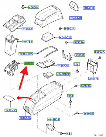 POKRYWA ZAPALNICZKI FORD C-MAX 2003- 2010 OE 1450104 _ 6M51-R04786-BA3YYW