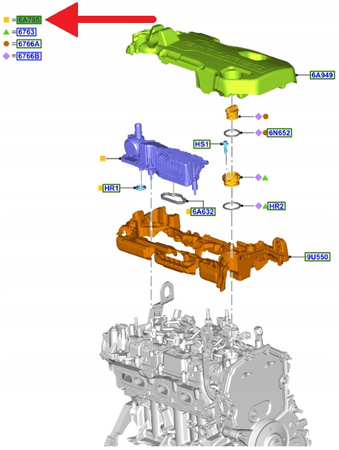 ODMA 2.0 ECOBLUE FORD RANGER 19- 22- TRANSIT 19- OE 2319327 _ JB3Q-6C757-AB