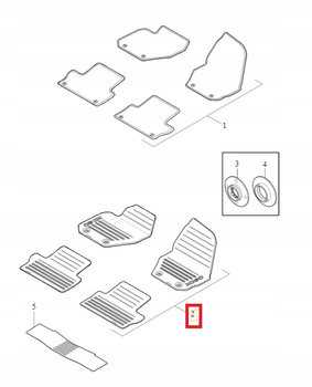 Dywaniki gumowe Volvo S60 V60