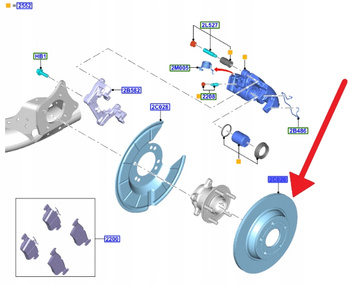TARCZE HAMULCOWE TYŁ 271MM FORD FOCUS 2018- OE 2196429 _ JX61-2A315-AEA