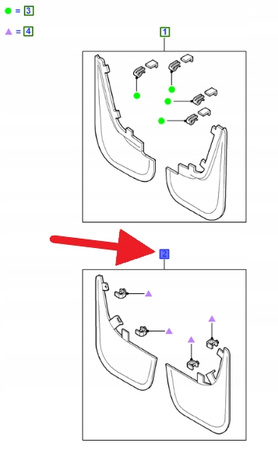 CHLAPACZE TYŁ FORD FOCUS HB 2007- OE 1521017 _ AM8M5J-286A12-AA