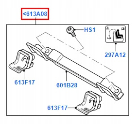 MOCOWANIE FOTELIKA ISOFIX FORD FOCUS Mk2 _1357238_4M51-613A08-AB