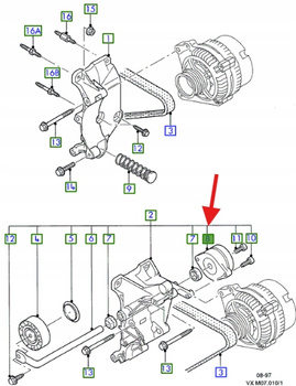 NAPINACZ GALAXY 1994-2000 1039808 _ 95VW-10145-DA