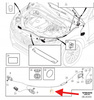 VOLVO XC60 II 2018- LINKA MASKI ZAMKA OE 31688727