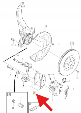 KLOCKI HAMULCOWE PRZEDNIE VOLVO XC90 2016- S60 V60 S90 V90 OE 32438068