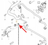 PRZEWÓD POMPY WODY 2.0B B4204T VOLVO S60 V60 V40 2016- S90 V90 OE 31319352