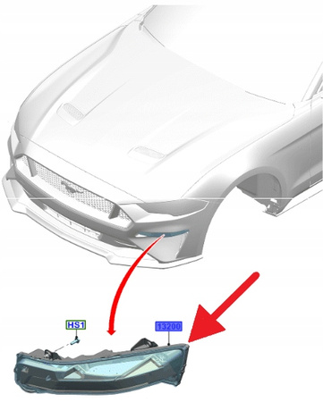 ŚWIATŁO POSTOJOWE DRL LED PRAWA MUSTANG 2017- OE 2305918 _ JR3B-13200-CG