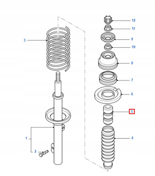 WSPORNIK AMORTYZATORA PRZEDNIEGO FORD MONDEO MK1_6708739_93BB-3025-AA