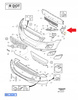MOCOWANIE ŚLIZG ZDERZAKA PRZÓD PRAWA VOLVO XC60 2009- R-Design OE 30763436