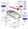 EMBLEMAT NAPIS "ST" TYŁ FORD FOCUS ST Mk4 2021- OE 2545506 _ MX7B-16702-AA