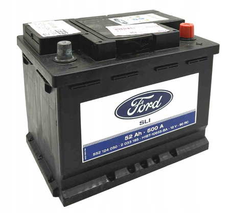 AKUMULATOR 12V 52AH 500A FORD PUMA FIESTA 2017- OE 2033185 _ H1BT-10655-BA
