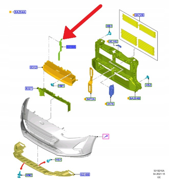 KIEROWNICA POWIETRZA LEWA 2.0L ECOBLUE FOCUS 18- 2206760 _ JX6B-8311-DA