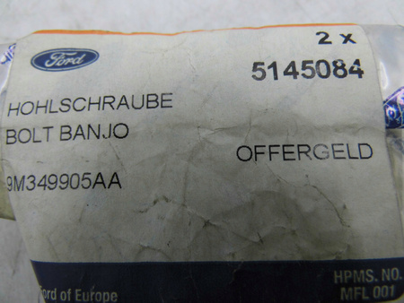 ŚRUBA BANJO POMPY WTRYSKOWEJ FORD RANGER 2006- 5145084 _ 9M34-9905-AA