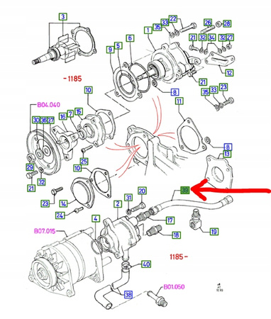 PRZEWÓD POMPY VACUM FORD TRANSIT Mk3 Mk4 1113713_XC1Q-2908-AA