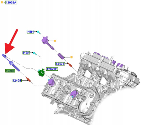 PRZEWÓD ZAPŁONOWY 5.0 V8 FORD MUJSTANG 2017- 2023- 2180033 _ JR3E-12286-AC