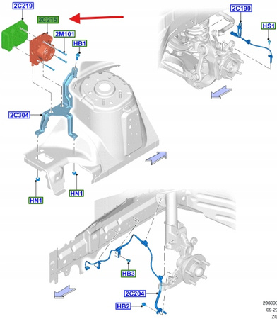 MODUŁ STERUJĄCY HYDRAULIKĄ ABS FORD MUSTANG 2017- 2147542 _ JR3C-2C215-AA