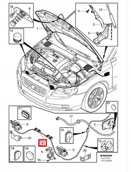 LINKA MASKI VOLVO S80 II 07-16r V70 III 08-16r