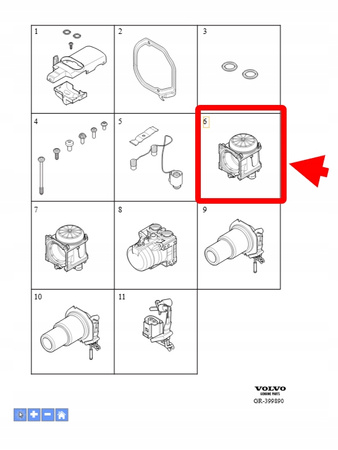 SILNIK WENTYLATORA WEBASTO DIESEL VOLVO XC90 2016- XC60 S90 OEM/OE 32275392