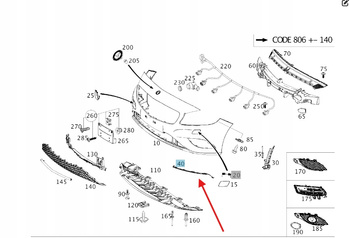 LISTWA OCHRONNA LEWA PRAWA MERCEDES A klasa W176 OE A1768851722