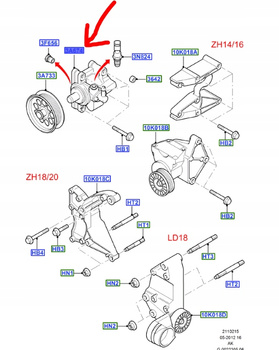 POMPA WSPOMAGANIA FORD FOCUS Mk1 ZETEC _1358540_RM1M5J-3A674-DB