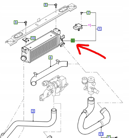 INTERCOOLER FORD TRANSIT Mk5 2.4L TDCi 2000-2006 _1671440_MEYC15-9L440-BF