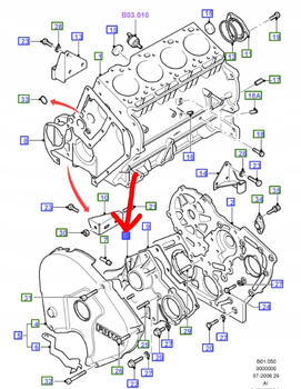 POKRYWA POMPY OLEJU FORD TRANSIT DIESEL 1991-97 _ 1111880  _ 974F-6664-BB
