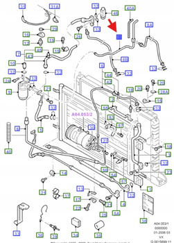 PRZEWÓD KLIMATYZACJI GALAXY 1994-2000 1029742 _ 95NW-19835-AE
