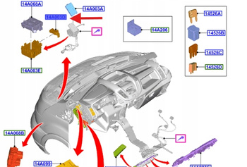 OBUDOWA SKRZYNKI BEZPIECZNIKÓW TRANSIT 2019- 2388144 _ KK3T-14A003-AB