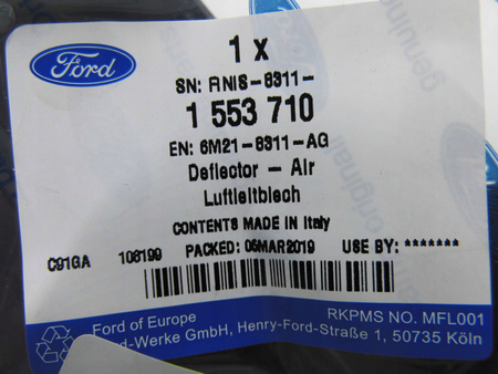 KIEROWNICA POWIETRZA FORD S-MAX Mk1 GALAXY Mk3 06-_1553710_6M21-8311-AG