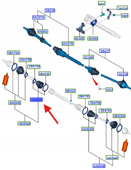 OSŁONA ZEWNĘTRZNA PRZEGUBU 1.6L TDCI FOCUS 2011-13 1692092 _ AV61-4A084-CA