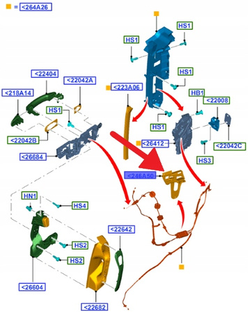PRAWY WSPORNIK LINKI DRZWI FORD CMAX 2010- OE 1823311 _ AM51-U24820-AC