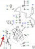 PRZEWÓD TURBINY 1.9L TDCi FORD GALAXY 1999- 2000 OE 1102961 _ 95VW-6K677-AB