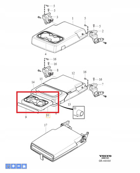 VOLVO UCHWYT NA KUBEK XC60 S90 V90 S60 V60 OE 31498321