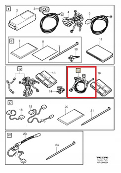 WI?ZKA ZESTAWU G?O?NOM?WI?CEGO VOLVO S40 II V50