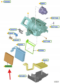 FILTR C-MAX 2015-18 2614888 _ MU2J-19N619-DA