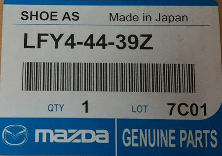Szczęki hamulcowe - Mazda CX-7 ER Mazda CX-9 TB_LFY44439Z