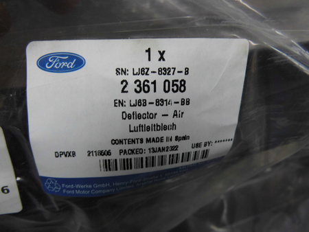 KIEROWNICA WLOT POWIETRZA FORD KUGA Mk3 2020- OE_2361058_LJ6B-8314-BB
