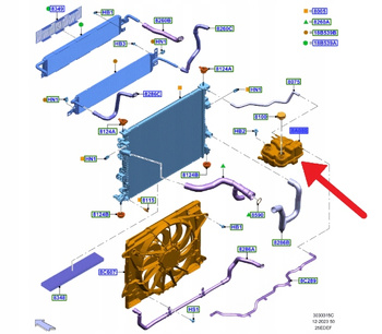ZBIORNICZEK WYRÓWNAWCZY 2.5L HYBRYDA KUGA 2020- 2752927 _ PZ13-8A080-KA