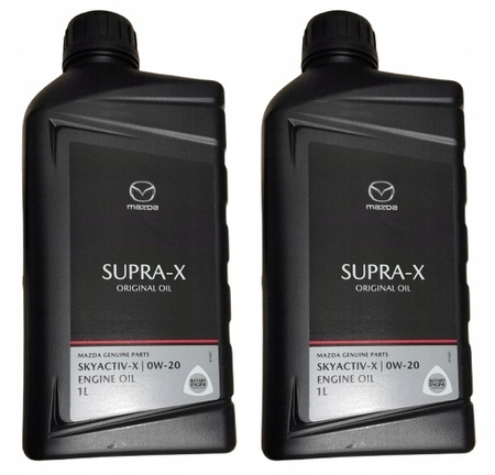 2x Olej syntetyczny Mazda OE Original Oil Supra-X 0W-20 1L SUPRA0W201