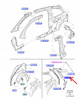 ELEMENT POSZYCIA PRAWY FORD FIESTA Mk6 2002-08 TYŁ _1227600 _  P2S51-B45108-AA  _ 