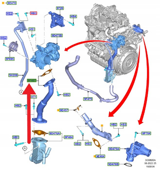 RURA ZAWORU EGR 1.5 TDCI FORD ECOSPORT FOCUS 2018- 2191085 _ JN1Q-9F467-BA